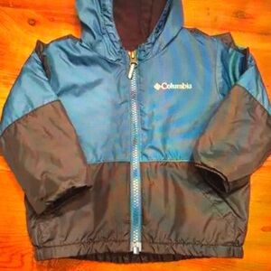 Columbia Baby Boy Bright Indigo & Navy Jacket Hooded Size
